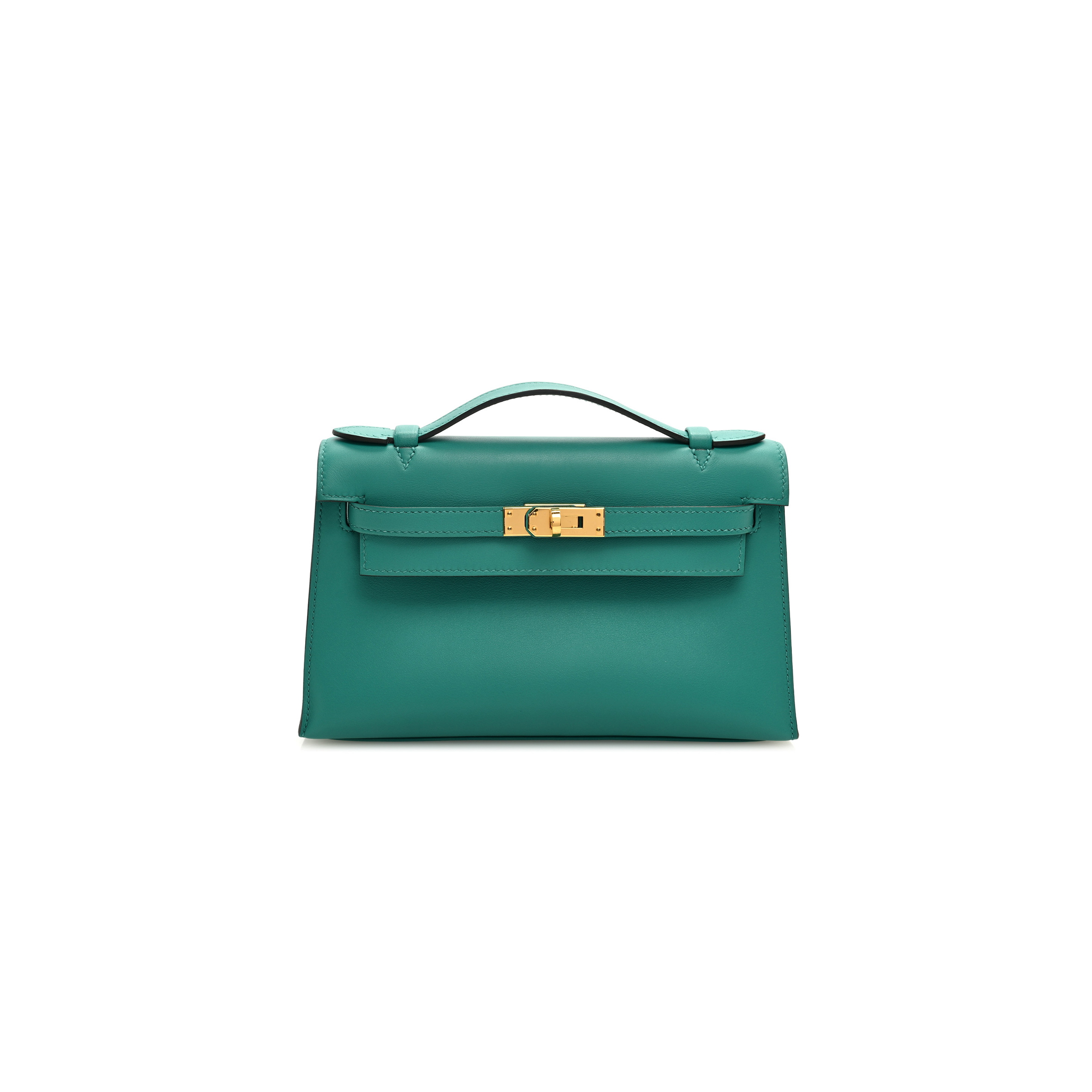 H**mes swift kelly pochette clutch vert verone (22*14*7cm)